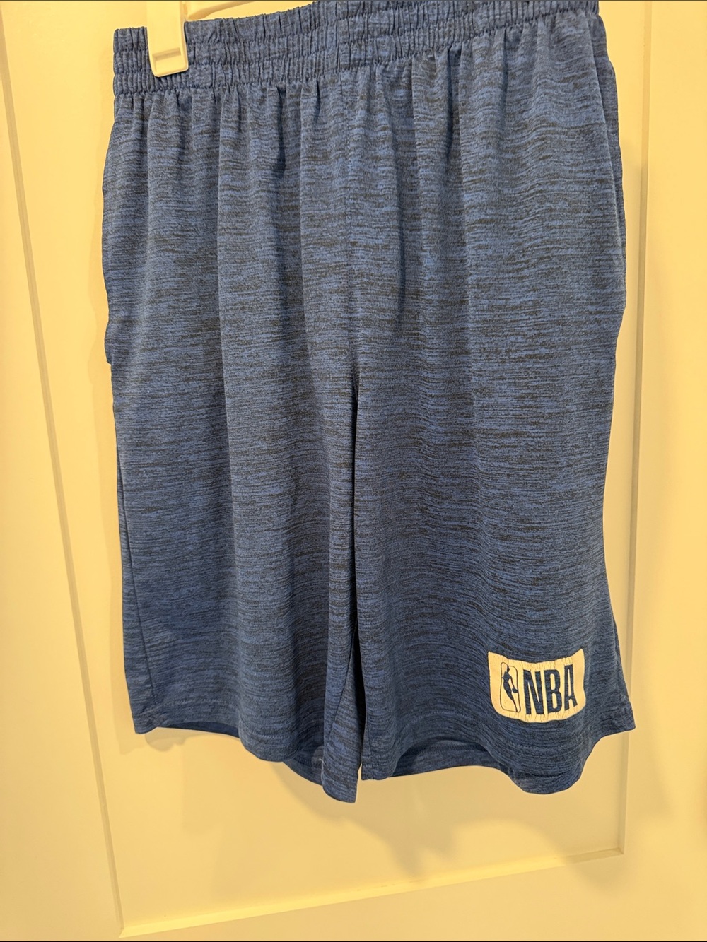 NBA Men's Heather Blue Athletic Drawstring Shorts